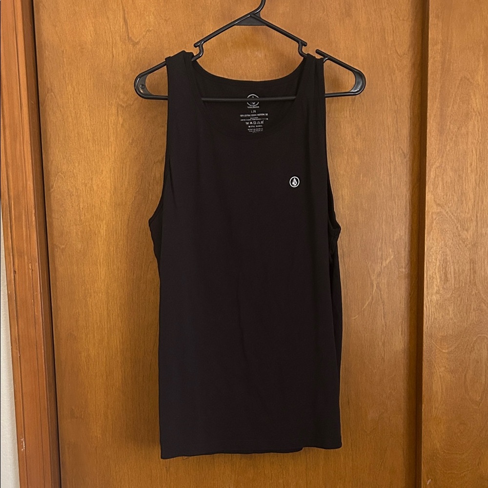 Volcom Black Tank Top with Logo